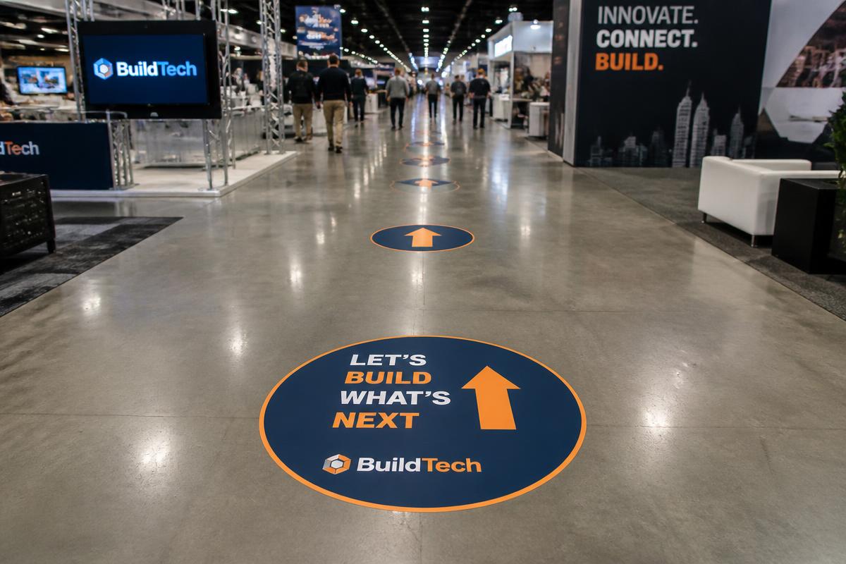 Floor Markers on-site advertising at ATIGS 2027