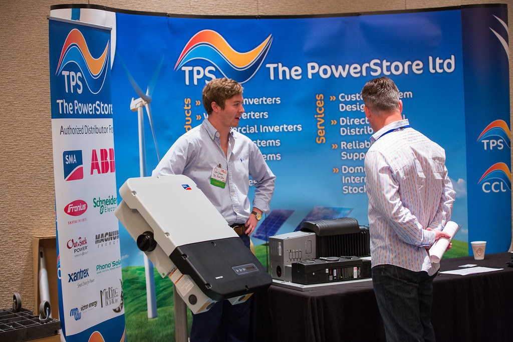 Branded display at an ATIGS summit entrance zone