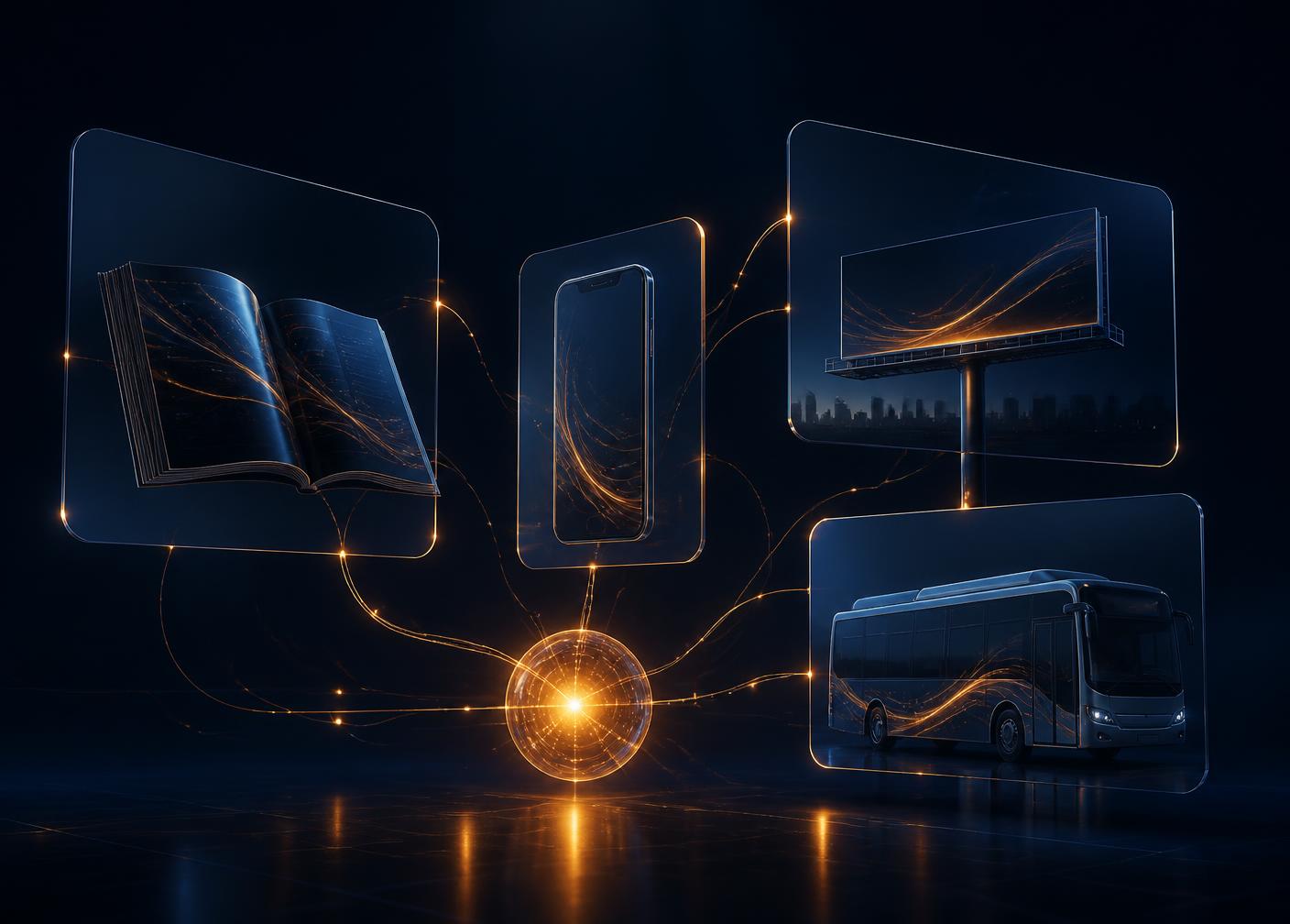Integrated multi-channel advertising strategy visualisation