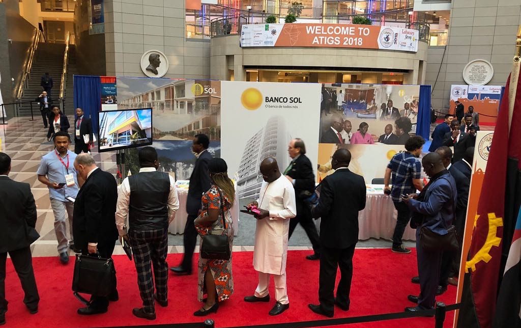 ATIGS exhibition booth and delegates