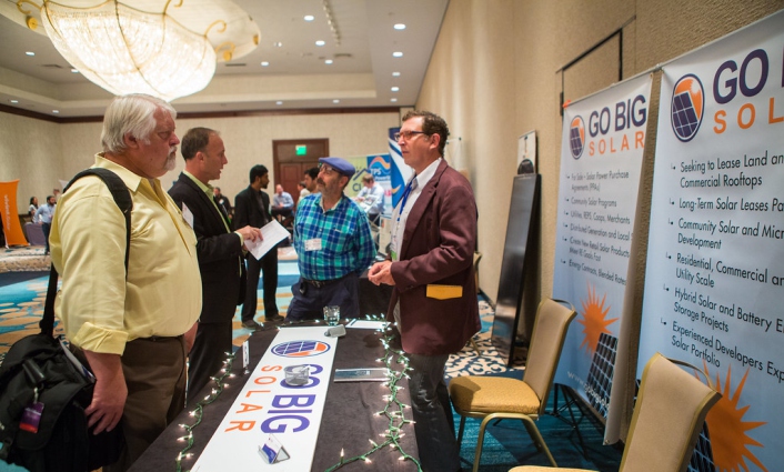 Exhibitors and delegates on the ATIGS Expo floor