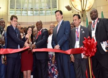 Ribbon cutting ceremony at ATIGS USA 2018