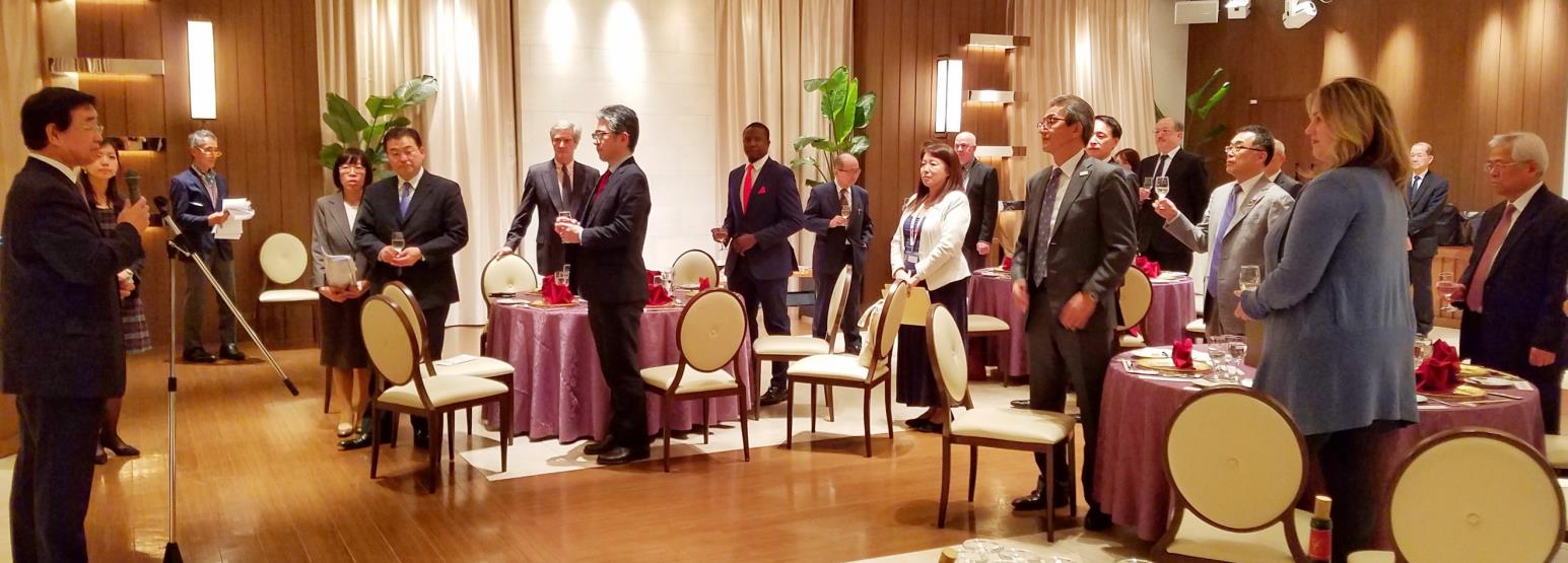 High-level dinner hosted for ATIGS in Chiba