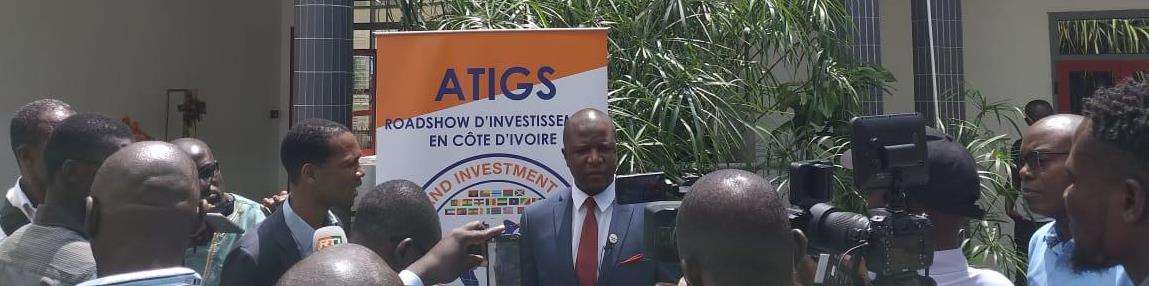 ATIGS roadshow stage in Côte d'Ivoire