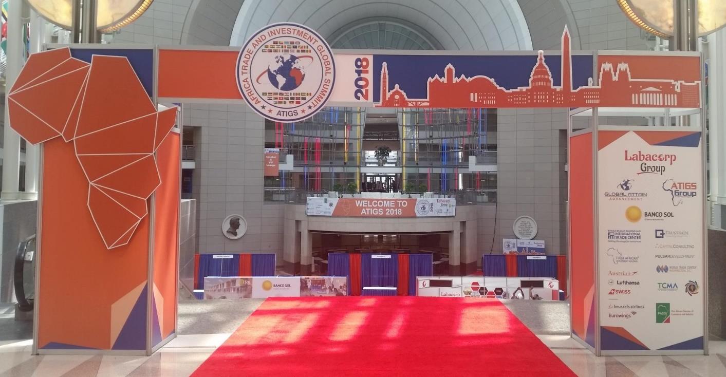 Exhibition pavilion at ATIGS 2018