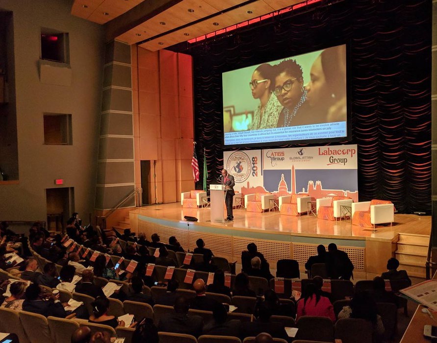 Plenary auditorium during a keynote address