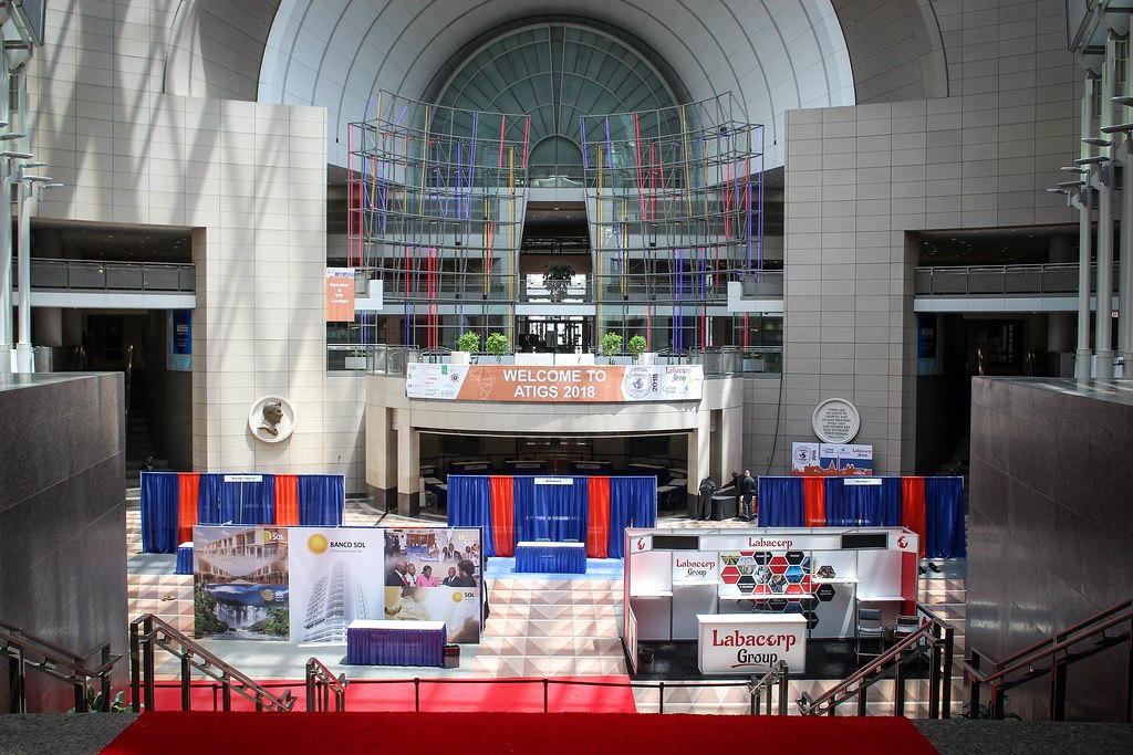Summit welcome plaza and exhibition entrance