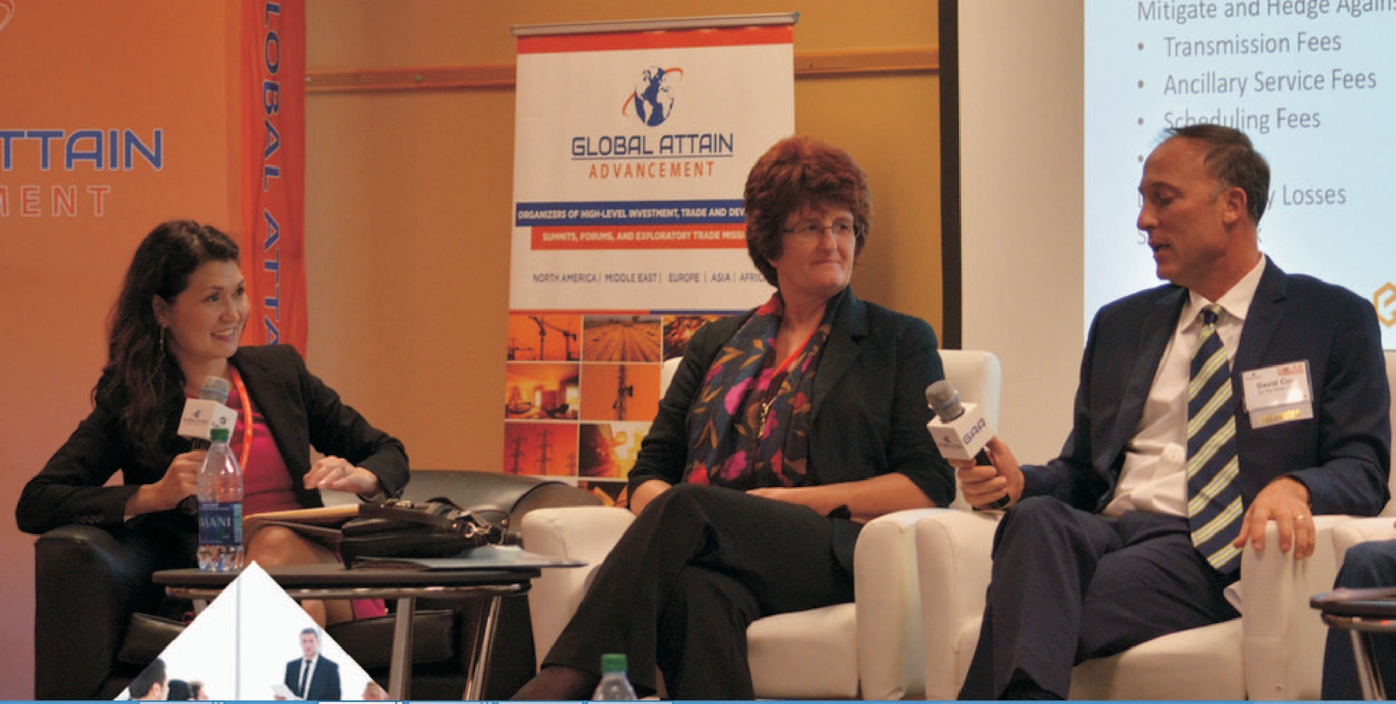 Panel discussion in progress at the summit